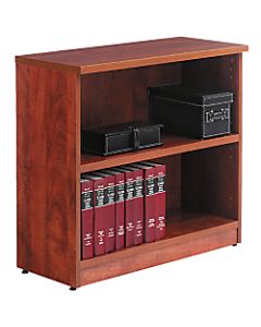 Alera Valencia Series Bookcase/Storage Cabinet, 2 Shelves, Medium Cherry