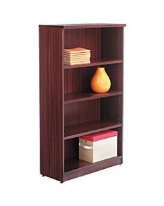 Alera Valencia Series Bookcase/Storage Cabinet, 4 Shelves, Mahogany
