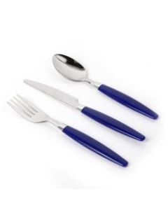 Gibson Home Palmdale 12-Piece Stainless-Steel Flatware Set, Blue