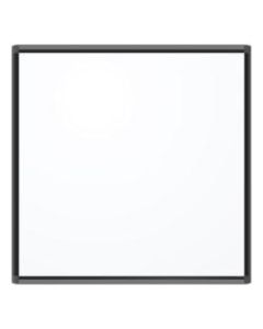 U Brands PINIT Magentic Dry-Erase Whiteboard, 36in x 36in, Aluminum Frame With Black Finish