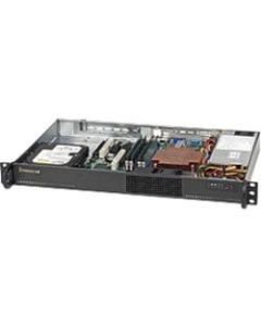 Supermicro SuperChassis SC510-203B System Cabinet - Rack-mountable - Black - 1U - 1 x Bay - 2 x Fan(s) Installed - 1 x 200 W - 2 x Fan(s) Supported - 1 x Internal 3.5in Bay - 1x Slot(s)