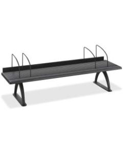 Safco Retainer Lip Desk Riser - 8.3in Height x 42in Width x 12.3in Depth - Swivel - Black - Melamine - 1 Each