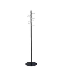 Safco Spiral-Head Coat Tree, 67in x 15in, Black