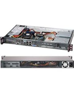 Supermicro SuperChassis 505-203B (Black) - Rack-mountable - Black - 1U - 1 x Bay - 1 x 200 W - Mini ITX Motherboard Supported - 9.92 lb - 1 x Internal 3.5in Bay - 1x Slot(s)