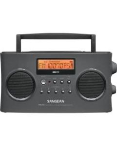Sangean FM-Stereo RDS (RBDS) / AM Digital Tuning Portable Receiver - 5 x AM, 5 x FM - LCD Display - Headphone - 6 x C - Nickel Metal Hydride (NiMH)