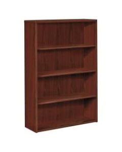 HON 10500 Series 4-Shelf Bookcase, Mahogany