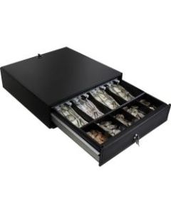 Adesso 13in POS Cash Drawer With Removable Cash Tray - 4 Bill - 5 Coin - 2 Media Slot - 3 Lock Position - Steel - 3.3in Height x 13in Width x 14.2in Depth