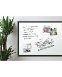 U Brands Magnetic Dry-Erase Whiteboard, 24in x 36in, Aluminum Frame With Black Finish