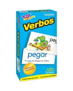 TREND Verbos Skill Drill Action Words Flash Cards, Grades 1-12, Pack Of 96