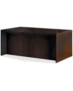 Mayline Aberdeen Bowfront Desk Shell, Mocha