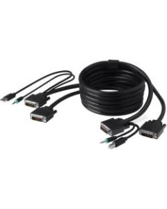 Belkin KVM Cable - 15 ft KVM Cable for KVM Switch, Server, Audio/Video Device