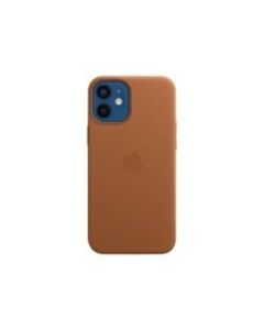 Apple Smartphone Case - For Apple iPhone 12 mini Smartphone - Saddle Brown - Abrasion Resistant, Drop Resistant, Scratch Resistant, Dirt Resistant - Leather, MicroFiber