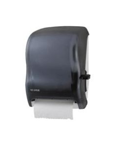 San Jamar Lever-action Jam-resistant Towel Dispenser - Roll Dispenser - Roll - 16.5in Height x 12.9in Width x 9.5in Depth - Plastic - Black Pearl - Durable, Long Lasting, Break Resistant, Lockable, Chemical Resistant, Jam Resistant