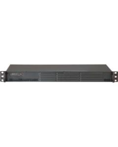 Supermicro SuperChassis 504-203B (Black) - Rack-mountable - Black - 1U - 1 x Bay - 1 x 200 W - Mini ITX Motherboard Supported - 1 x Internal 3.5in Bay - 1x Slot(s)