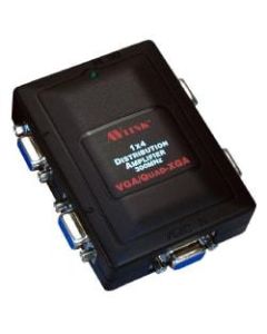 QVS 1x4 300MHz 4Port VGA/QXGA Compact Video Distribution Amplifier - 2048 x 1536 - QXGA - 1 x 44 x VGA Out