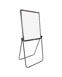 SKILCRAFT Dual-Sided Floor/Desktop Presentation Easel, 27in x 34in Board, 40in to 70in High, Aluminum, Black (AbilityOne 7520-01-642-1223)