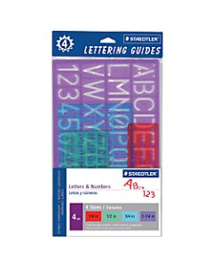 Staedtler Lettering Guides, Pack Of 4