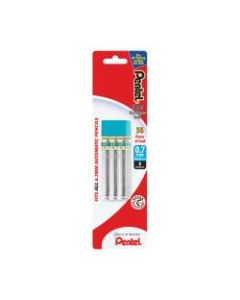 Pentel Super Hi-Polymer Lead Refills, Medium Point, 0.7 mm, B Hardness, Pack Of 36 Refills