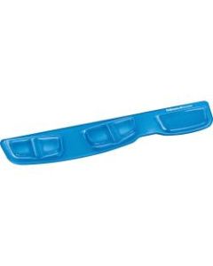 Fellowes Health-V Gel Palm Support with Microban, 0.63in H x 18.25in W x 3.38in D, Blue