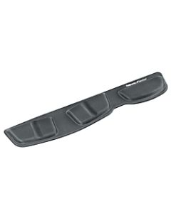 Fellowes Keyboard Health-V Palm Support with Microban, 0.63in H x 18.25in W x 3.38inD, Graphite