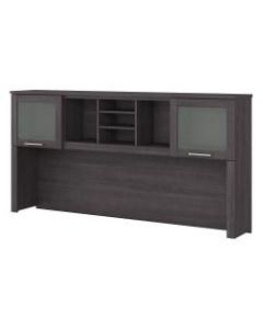 Bush Furniture Somerset 72inW Hutch For L-Shaped Desk, Storm Gray, Standard Delivery