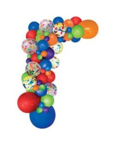 Amscan Balloon Garland Kit, 24in, Primary Colors, Pack Of 70 Balloons