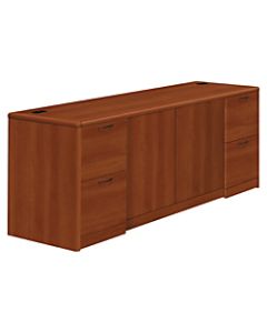 HON 10700 Series Laminate Double Full-Pedestal Credenza With Doors, Cognac