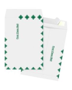 Business Source DuPont Tyvek 1st Class Envelopes - Document - 12in Width x 15 1/2in Length - Peel & Seal - Tyvek - 100 / Box - White