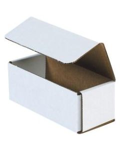 Office Depot Brand 10in Corrugated Mailers, 4inH x 6inW x 10inD, White, Pack Of 50