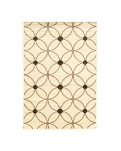 Linon Honora Area Rug, 24inH x 36inW, Lione Ivory/Beige