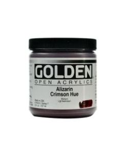 Golden OPEN Acrylic Paint, 8 Oz Jar, Alizarin Crimson Hue