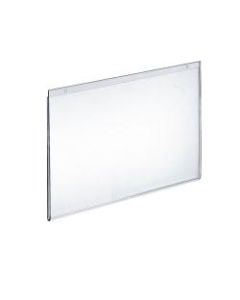 Azar Displays Wall-Mount U-Frame Acrylic Sign Holders, 11in x 14in, Clear, Pack Of 10