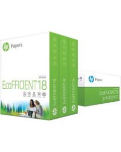 HP Papers EcoFFICIENT 8.5x11 Copy & Multipurpose Paper - White - 92 Brightness - Letter - 8 1/2in x 11in - 18 lb Basis Weight - 3 / Carton