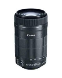 Canon - 55 mm to 250 mm - f/5.6 - Telephoto Zoom Lens for Canon EF/EF-S - 58 mm Attachment - 0.29x Magnification - 4.5x Optical Zoom - Optical IS - STM - 2.8in Diameter