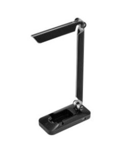 BLACK+DECKER PureOptics Verve Folding LED Desk Lamp, Adjustable, 16inH, Black