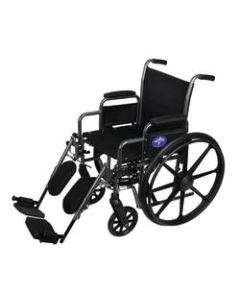Medline K1 Basic Wheelchair, Elevating, Removable Arm, 18in Seat, Gray