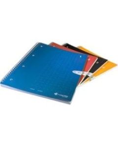 Livescribe Single Subject Notebook, 4-Pack (#1-4) - 100 Sheets - College Ruled - 8 1/2in x 11in - Dark Blue, Red, Black, Orange Cover Dotted - 4 / Pack