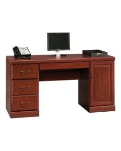 Sauder Heritage Hill 60inW Desk Computer Credenza, Classic Cherry