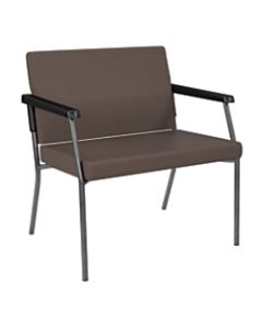 Bariatric Big & Tall Chair, Dillion Fabric With Arms, Java