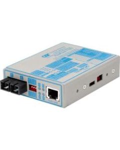 FlexPoint T1/E1 Fiber Media Converter RJ48 SC Multimode 5km - 1 x T1/E1; 1 x SC Multimode; No Power Adapter; Lifetime Warranty
