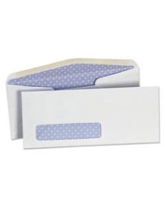 Universal #10 Business Envelopes, Window And Security Tint, Gummed Seal, White, Box Of 500
