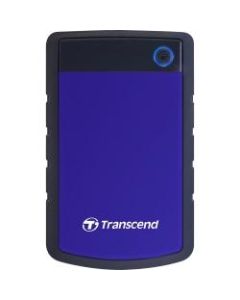 Transcend StoreJet TS2TSJ25H3B 2 TB Portable Rugged Hard Drive - 2.5in External - SATA - Blue - USB 3.0 - 3 Year Warranty