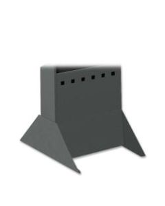 Safco Magazine Display Base, 10inH x 14inW x 5 1/4inD, Black