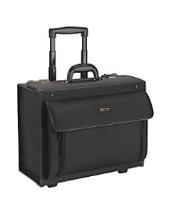 Solo Rolling Laptop Computer Catalog Case, 13.8in x 18in x 8.3in, Black