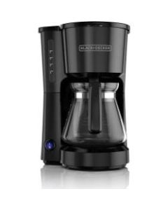 Black & Decker 5-Cup Coffeemaker, Black - 5 Cup(s) - Multi-serve - Black - Plastic, Glass