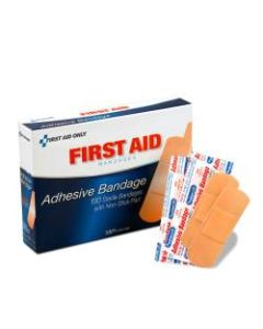 PhysiciansCare First Aid Plastic Bandages, 1in x 3in, Box Of 100