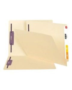 Smead End-Tab Fastener Folders With SafeSHIELD Coated Fasteners, 11 Pt., Letter Size, Box Of 50