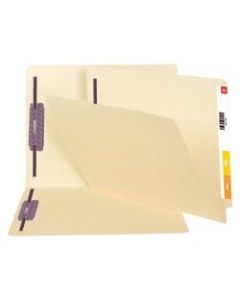 Smead End-Tab Fastener Folders With SafeSHIELD Coated Fasteners, 14 Pt., Letter Size, Box Of 50