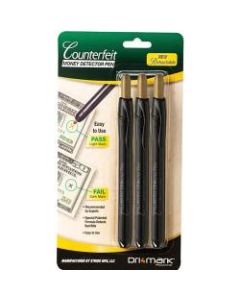 Dri-Mark Counterfeit Detector Pen With Retractable Tip, Pack Of 3