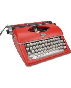 Royal Classic Manual Typewriter - Red - 11in Print Width - Impression Control Lever, Paper Support Bar, Ribbon Color Selector, Tab Position, Line Spacing